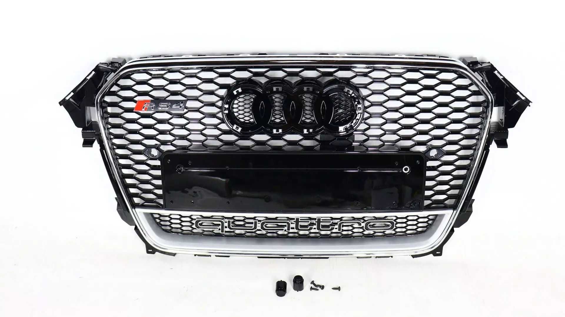 Atrapa Grill Audi A4 B8 2012/2015 styl RS4 BLACK  Wysyłka gratis