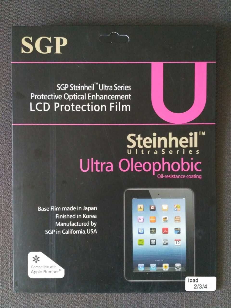 Пленка защитная для iPad 4/3/2 SGP Steinheil Ultra Series