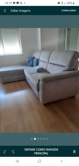 Sofa chaise longue como novo