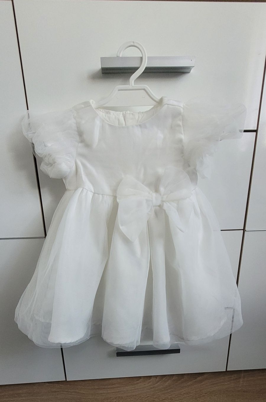 Biała sukienka Chrzest Swiety rozmiar 68