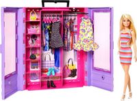 Шкаф с куклой Барби Barbie Fashionistas  Closet Portable with Doll