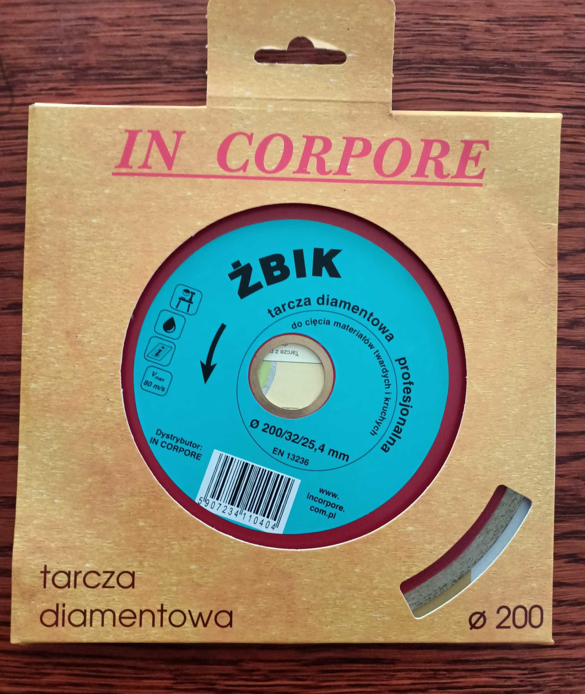 Tarcza diamentowa Żbik 200mm nowa