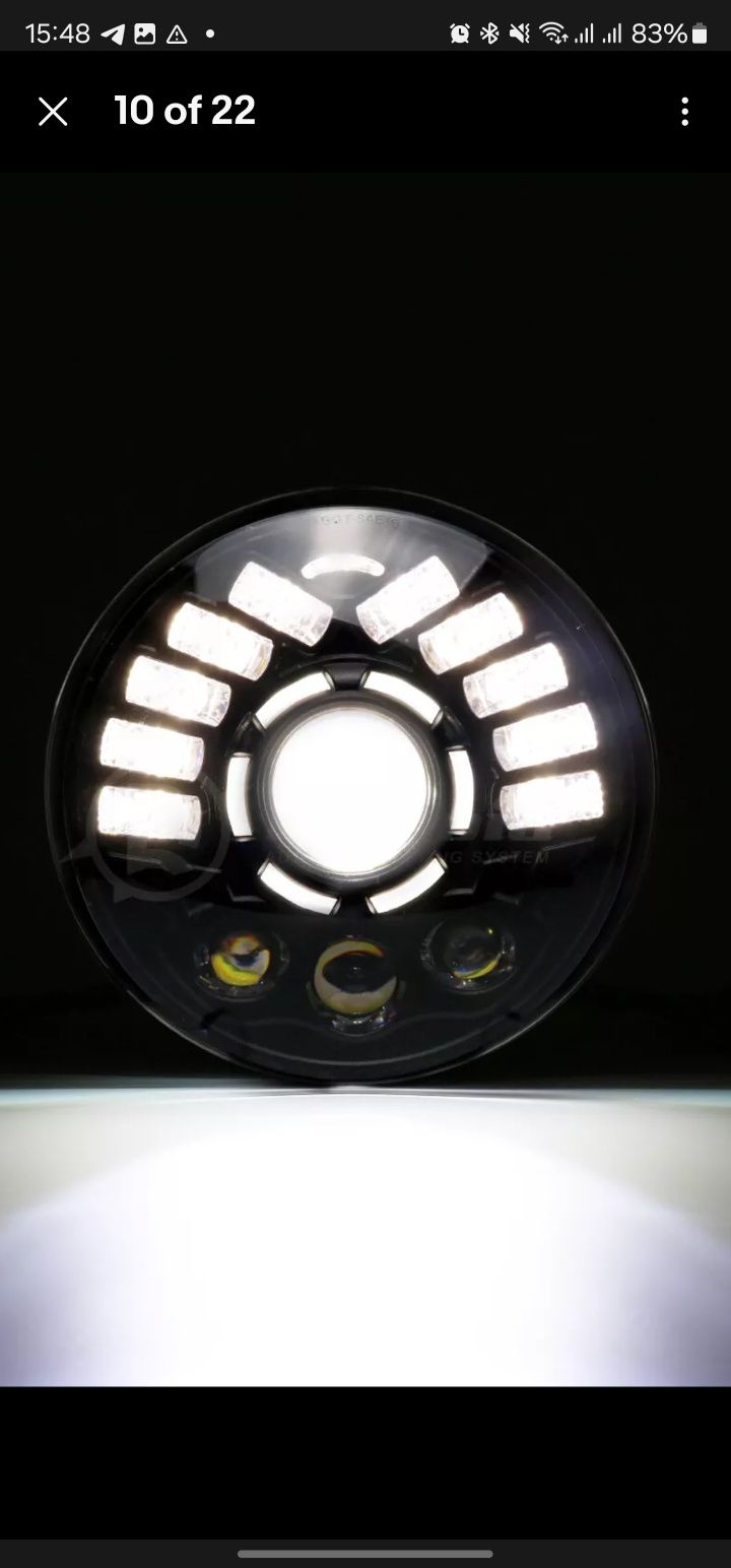 7ми-дюймова 150W LED фара з денними ходовими вогнями