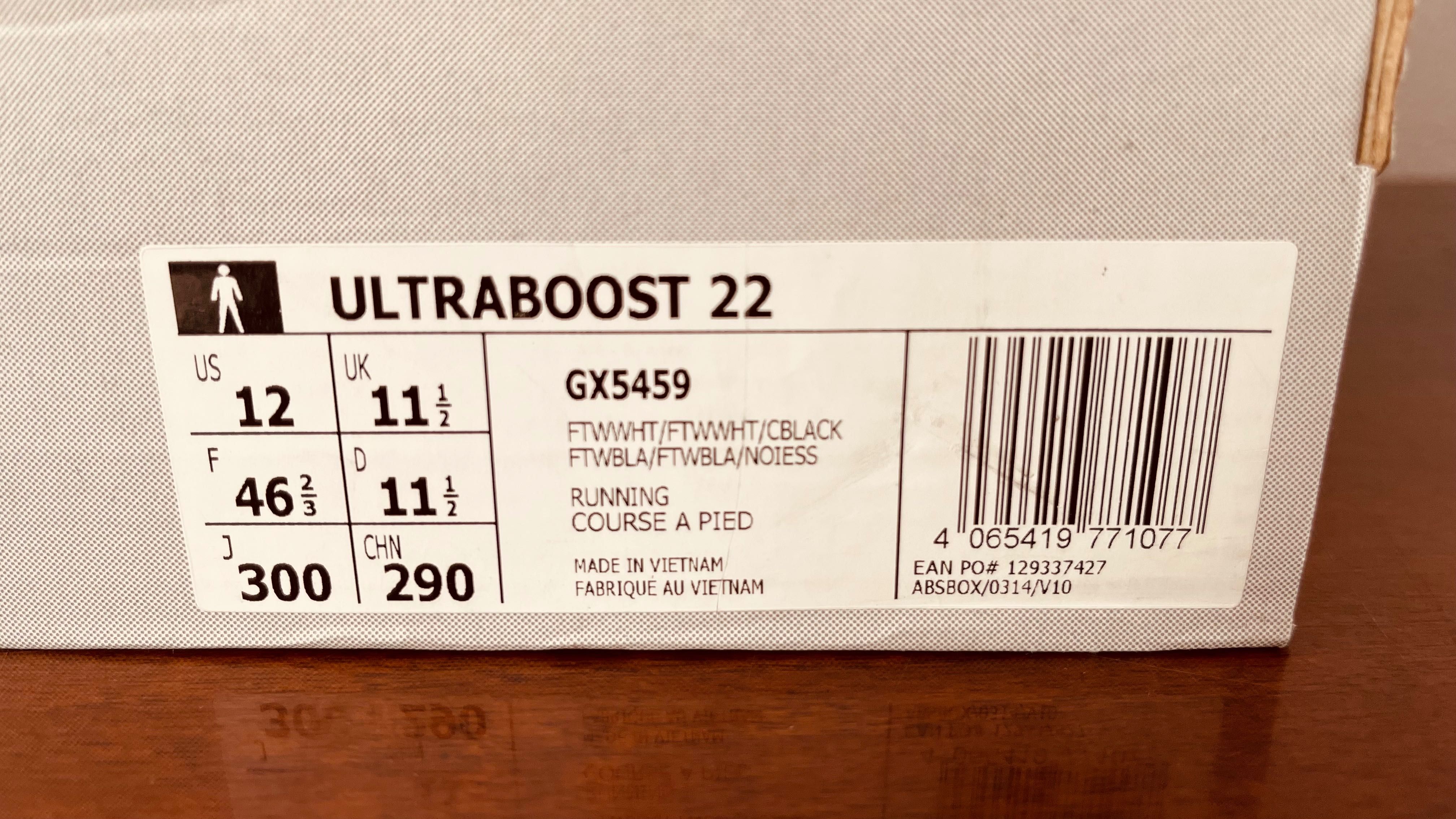 Adidas Ultraboost 22  - roz. 46 2/3
