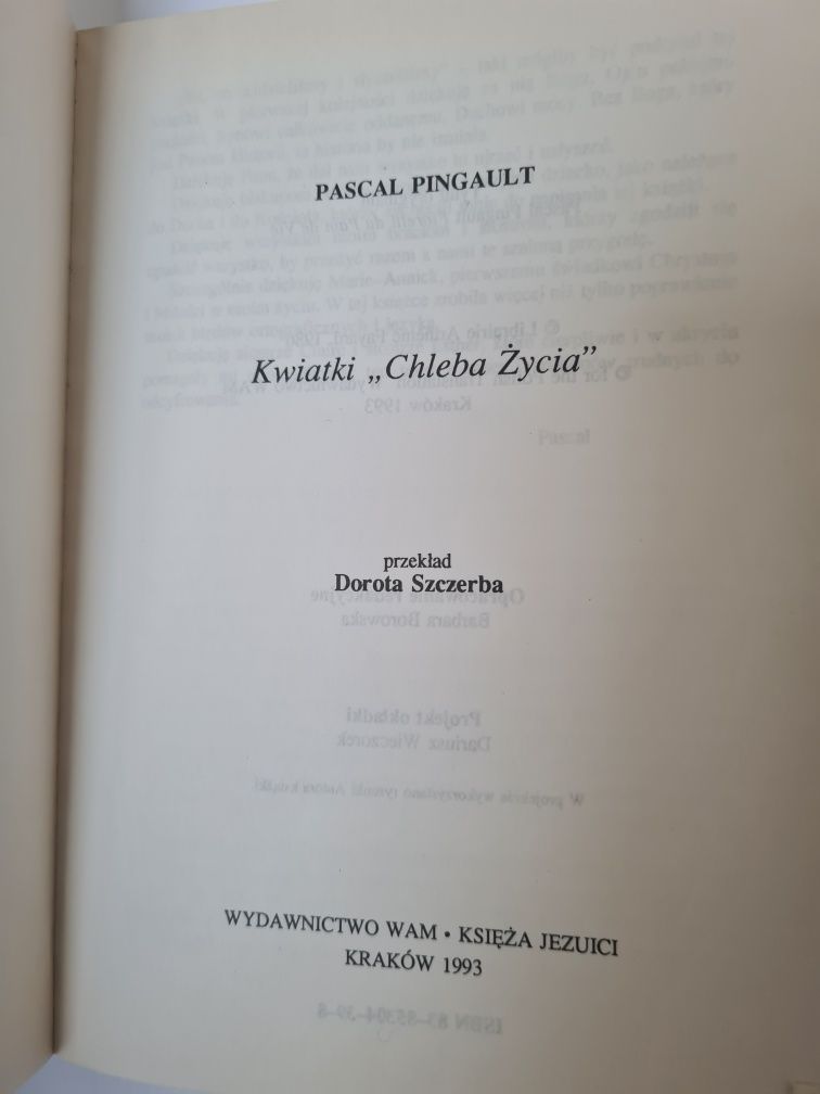 Kwiatki chleba życia - Pascal Pingault. Książka