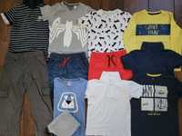 MEGA PAKA9 dla chłopaka, koszulki, spodnie, SMYK, H&M, 110-116