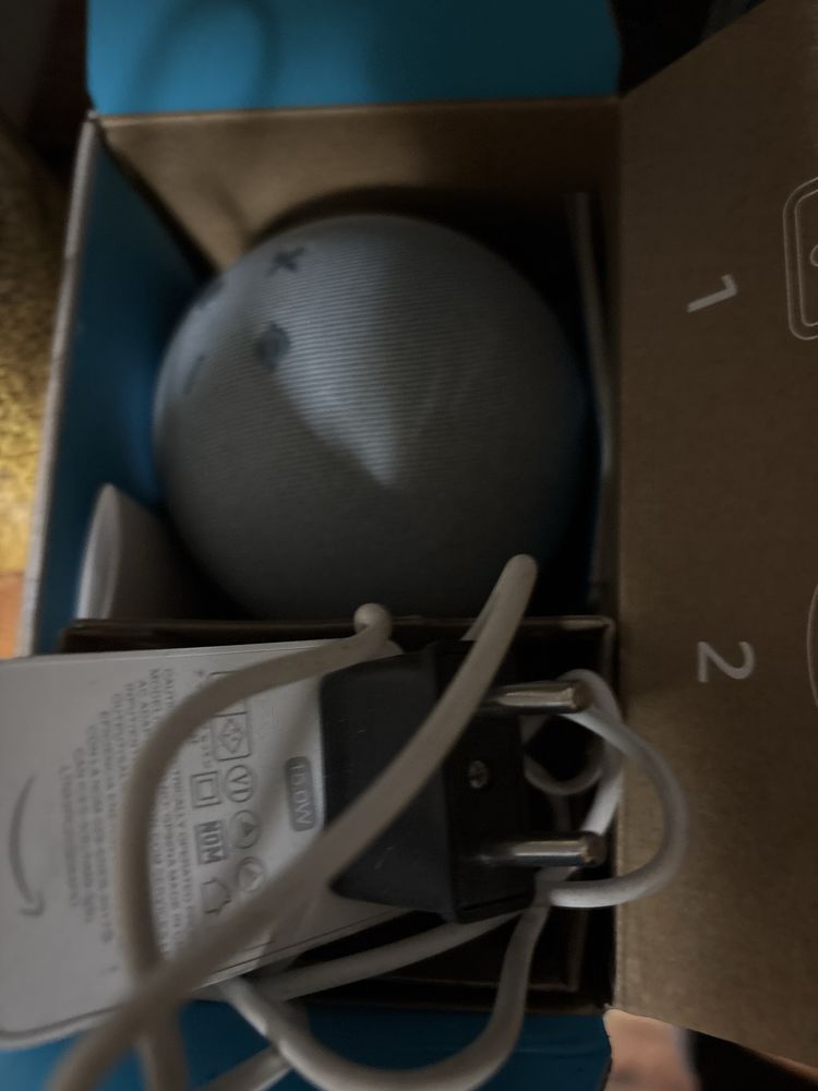 Glosnik przenosny Alexa echo dot  niebieski inteligentny dom
