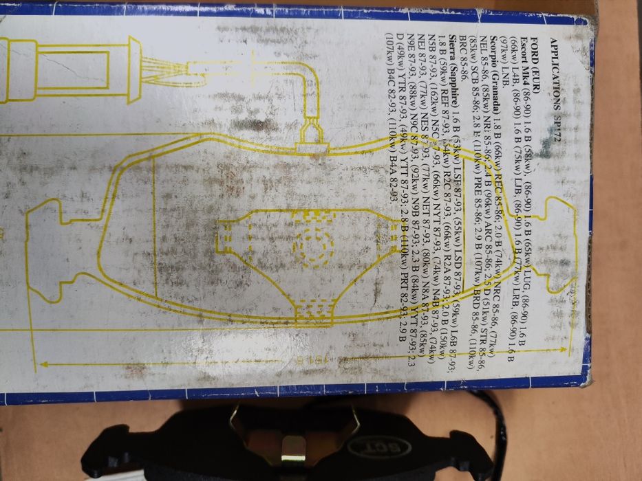 Тормозные колодки передние SCT SP 172