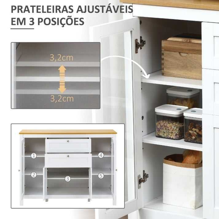 Aparador de Cozinha Wallen - Design Nórdico - Leva-Me-Contigo