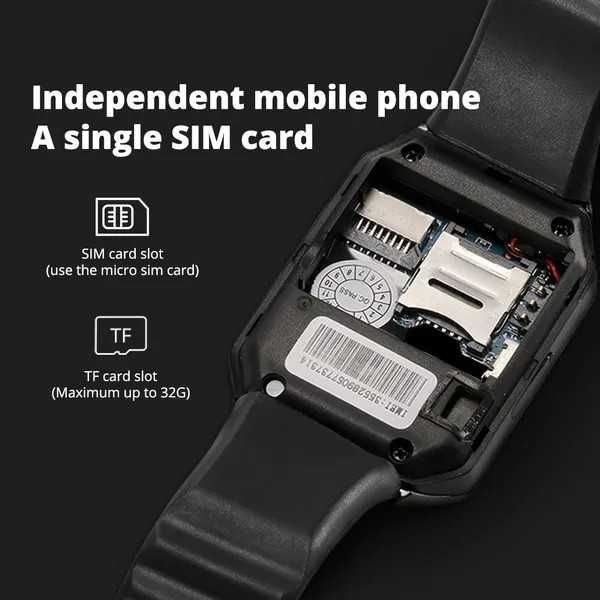 Smartwatche A1 z opcją telefonu karta SIM + pamięć do 32 GB