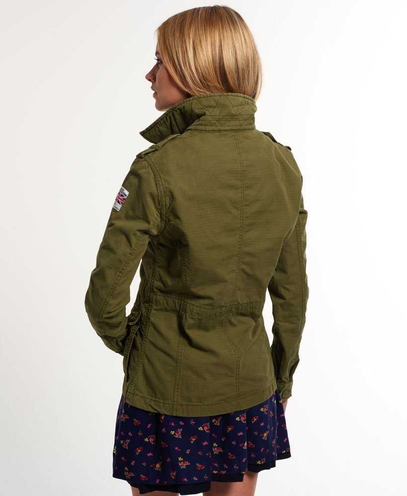 Жіноча літня куртка Superdry International мілітарі ріпстоп хакі XL