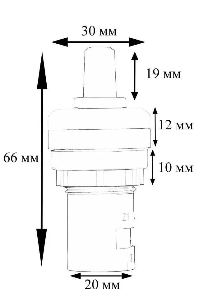 Потенциометр 5 10 кОм диам. 22 мм. IP65