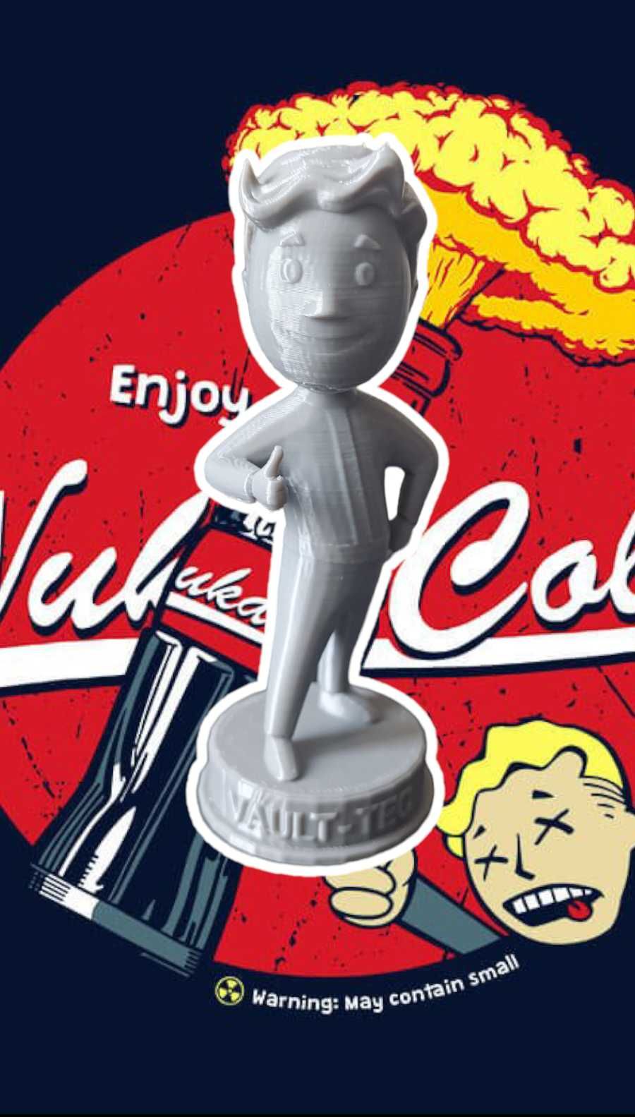 Figurka 3d, Model Vault Boy, Fallout + gratis