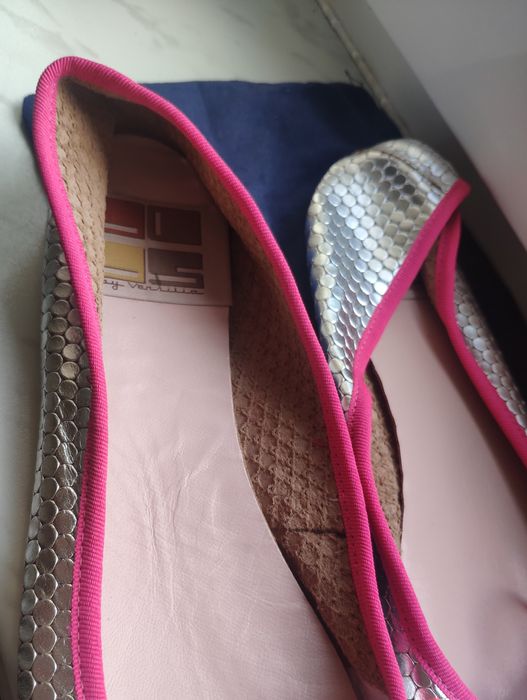 Балетки кожа р.40, Италия. Lavorazione..