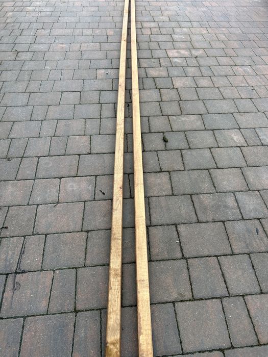Łaty budowlane cheblowane , malowane 5cm na 5 cm