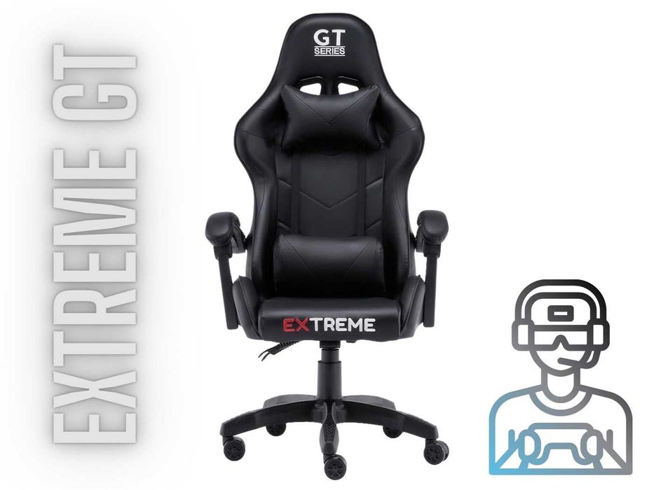 Fotel Gamingowy dla gracza do biurka Extreme GT Black