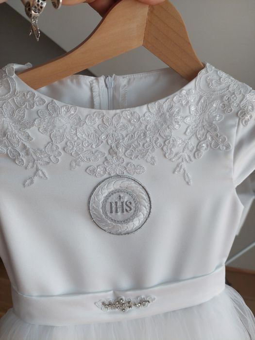 Sukienka komunijna wraz z dodatkami 128/134