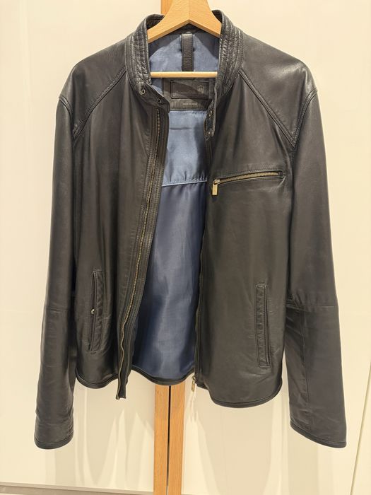 Kurtka skórzana Massimo Dutti