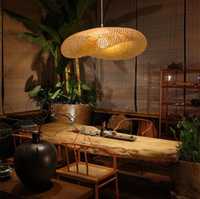 Lampa, żyrandol z bambusa 50 cm
