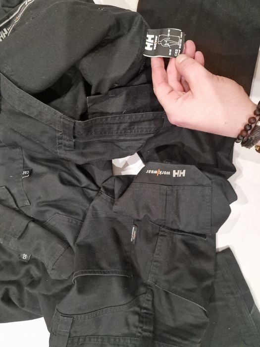 3 pary Spodnie Helly Hansen roz,C 52,L,W36,L32,xl robocze monterskie