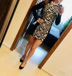 Sukienka tuba H&m panterka zebra falbana maxi boho koronka