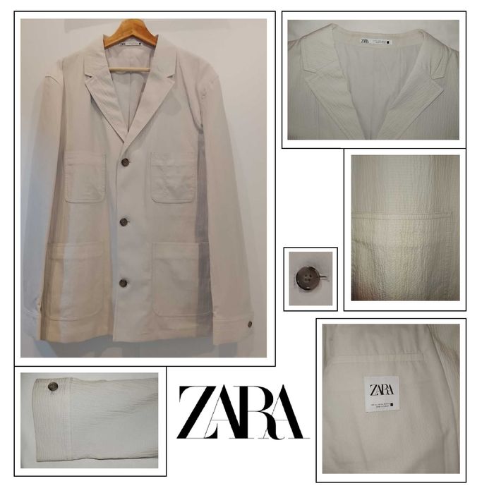 Blazer Efeito Enrugado Muito Elegante Novo Nunca Usado