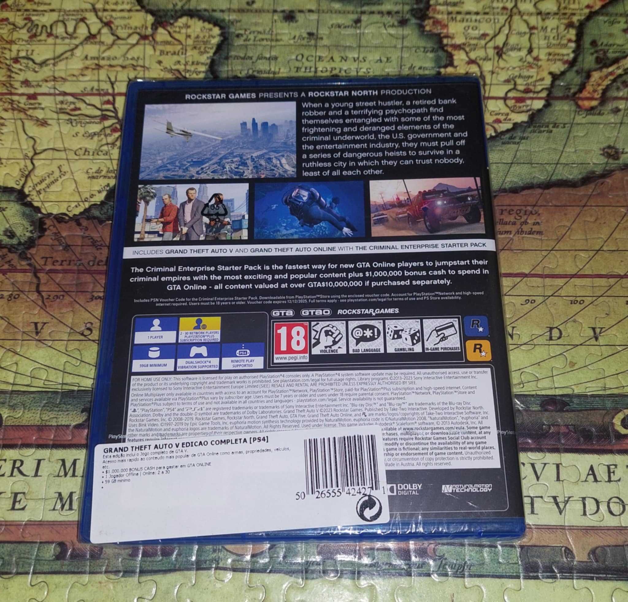 (Ps4) Gta V Premium Edition Novo e Selado