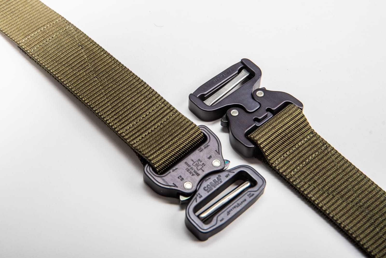 Pas taktyczny Bayonet średnio-sztywny z nakładką molle Ranger Green