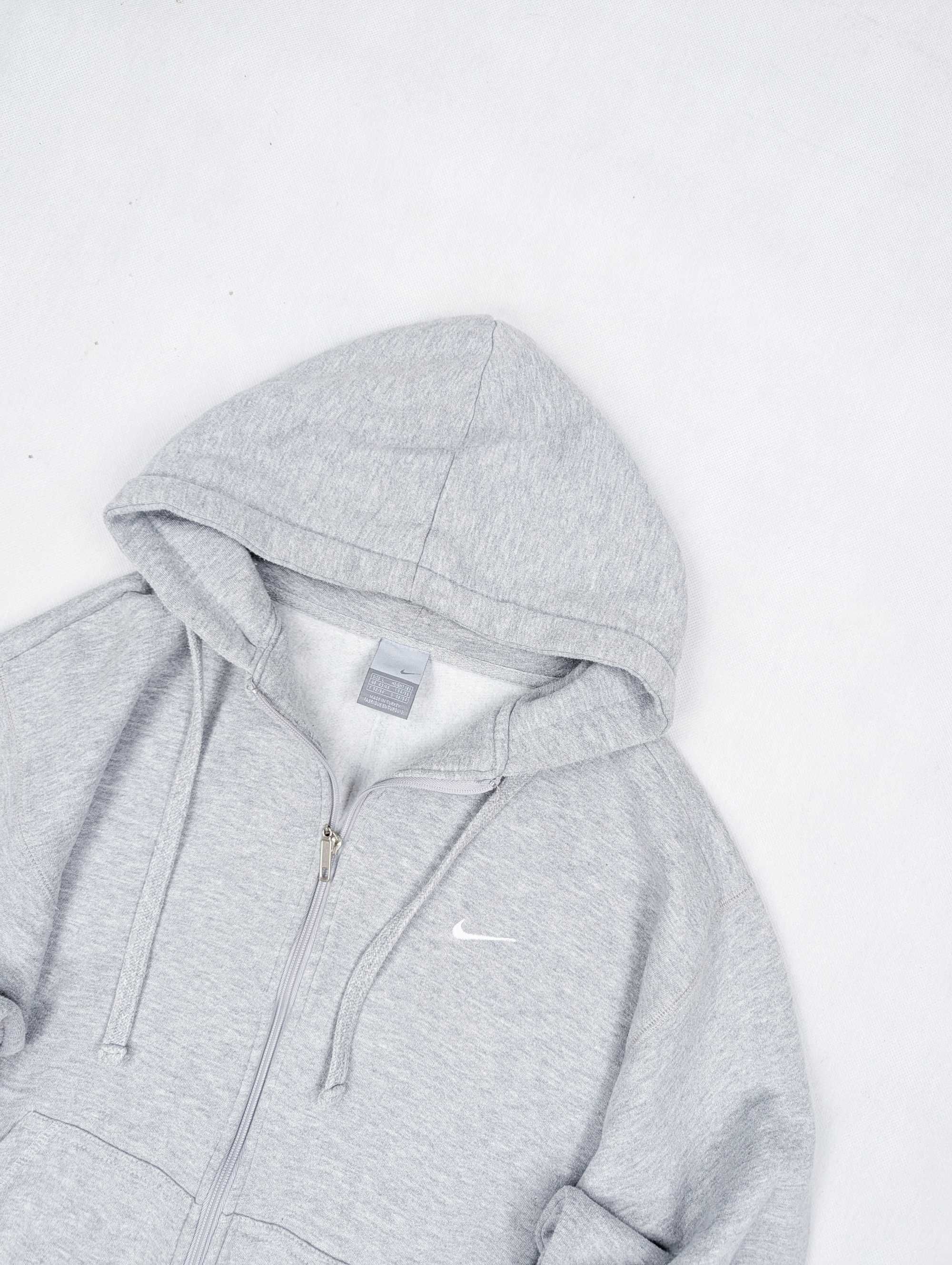 Nike szara bluza z kapturem L logo