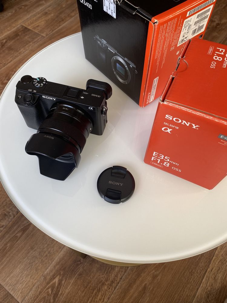 Фотоаппарат Sony a6400 + обьектив Sony E 35mm 1.8
