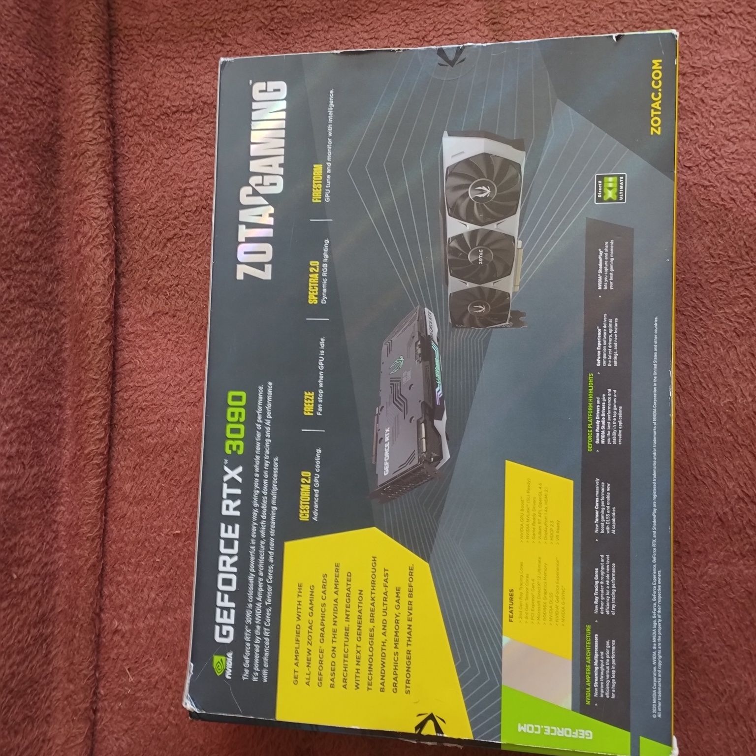 Zotac Gaming Geforce RTX3090--

--Zotac Gaming Geforce RTX3090