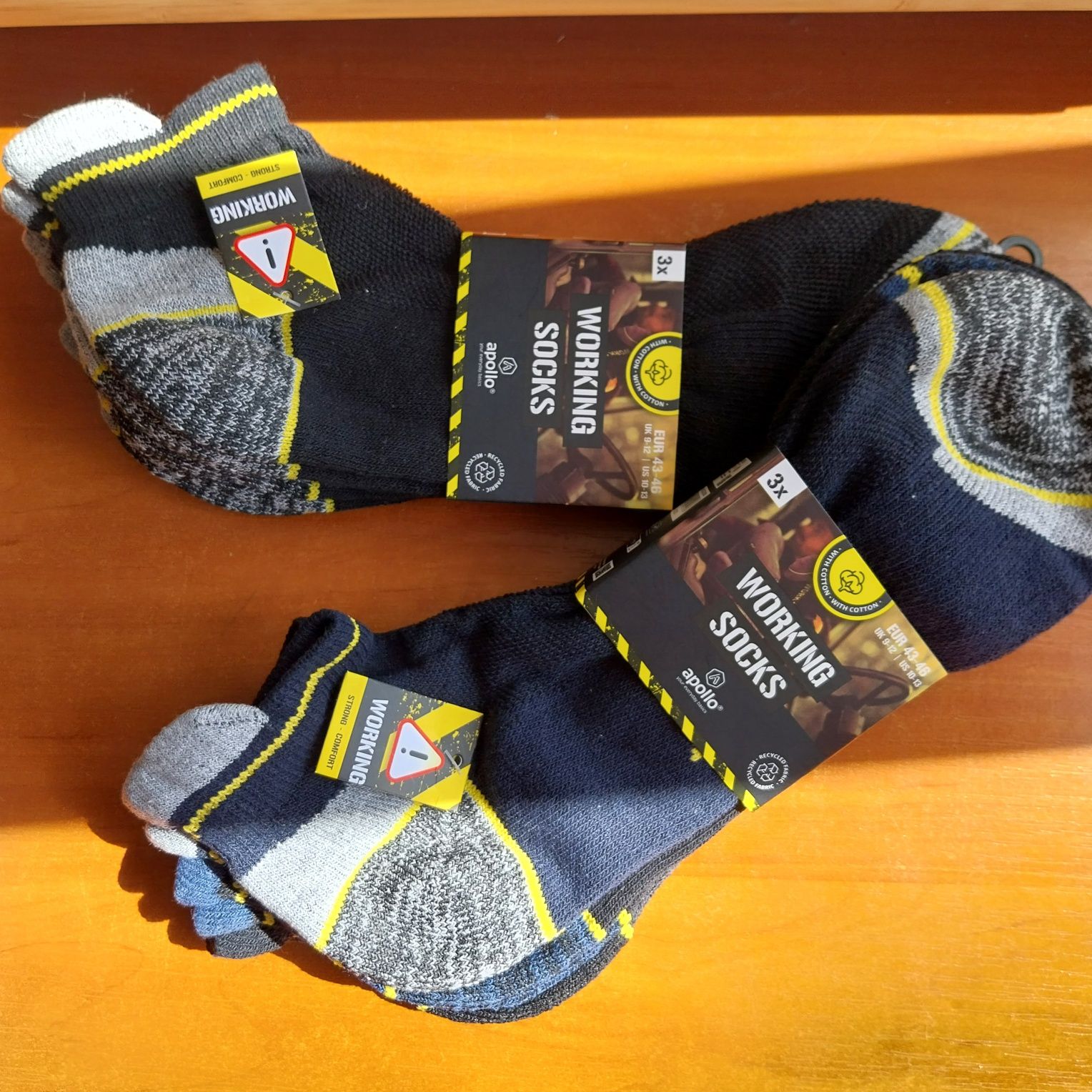Mega mocne skarpetki robocze BHP 3-pak 39-42 i 43-46