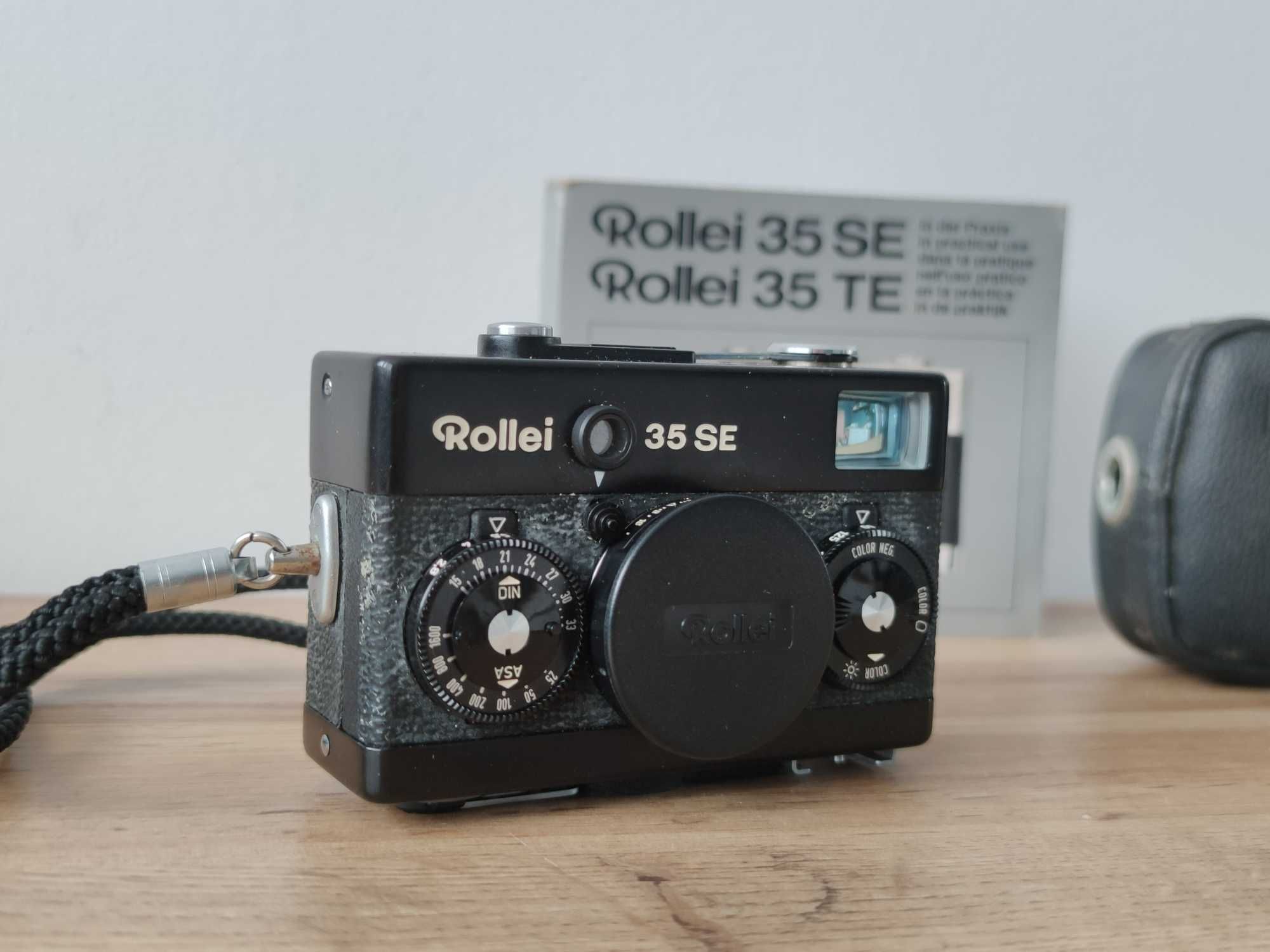 Rollei 35 SE + instrukcja + etui. Aparat analogowy w super stanie