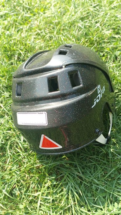 Kask jofa rolki hokej nr 215 r.49 56cm czarny z brokatem stan bdb