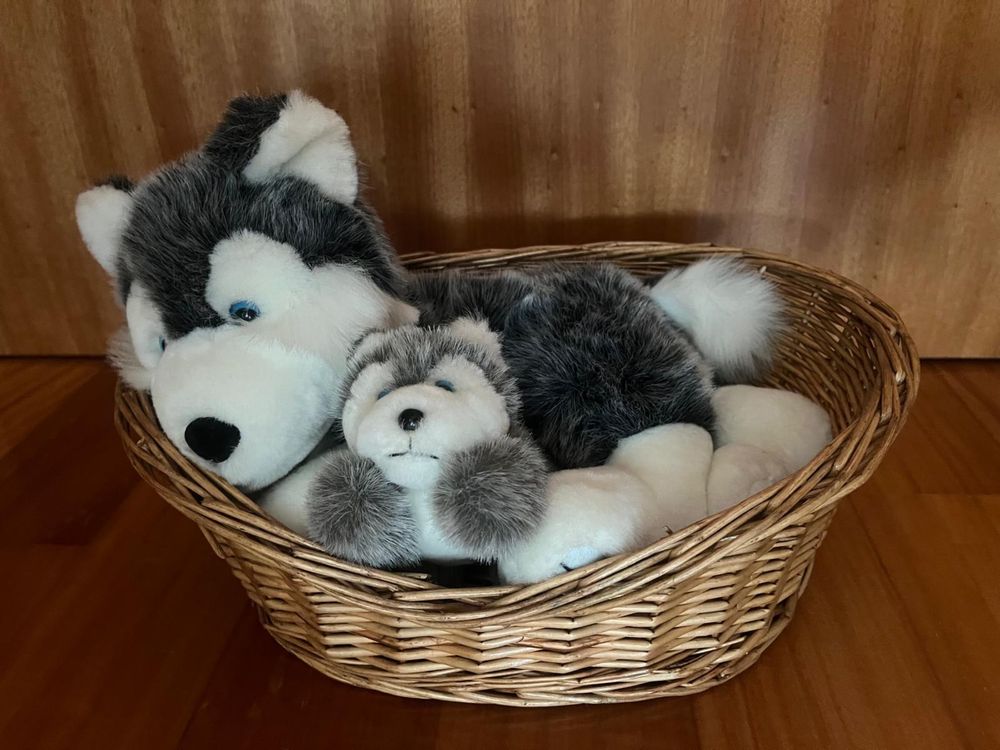 Cestinho com 2 peluches