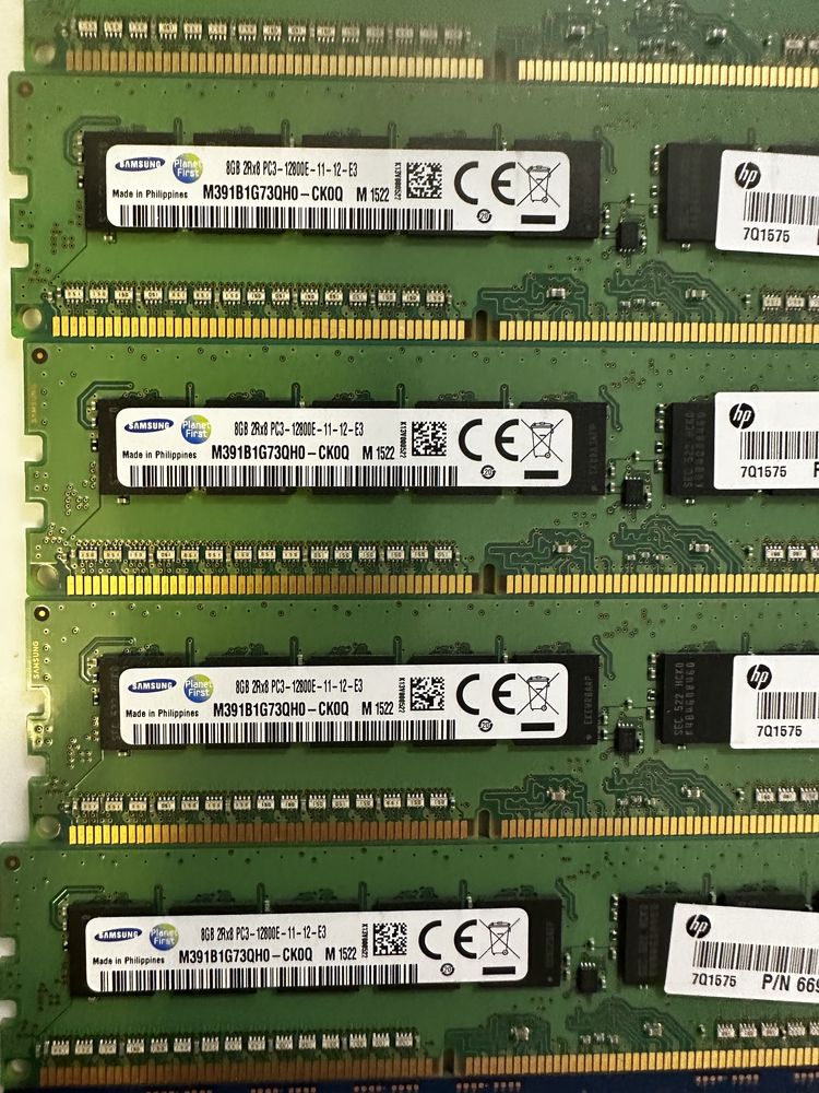 Память DDR3 8gb Udimm 10600e/12800e/14900e ecc (для пк, для серверов)