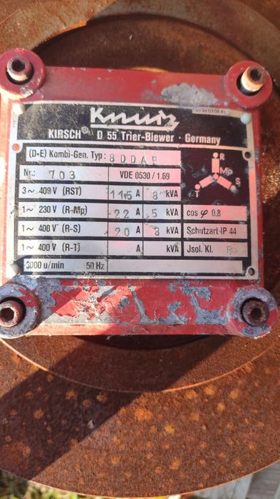 Skrzynka elektryczna do agregatu 8kva