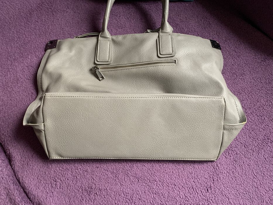 Modna duża szara torebka/torba - okazja!