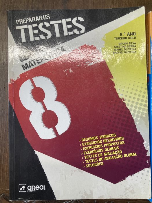 Livros de exercícios de matemática 8°ano