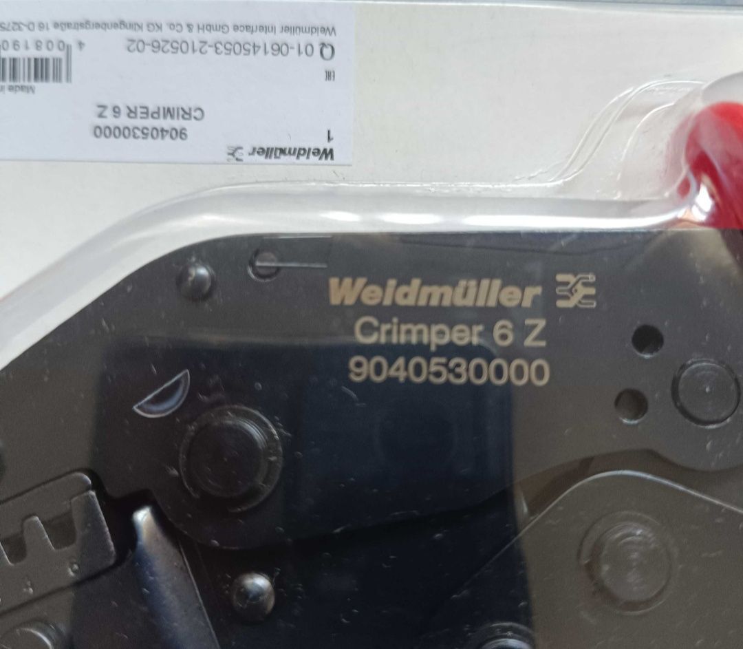 Alicate Weidmuller 6Z Cravar Ponteiras 0,25-6 mm
Novo na caixa