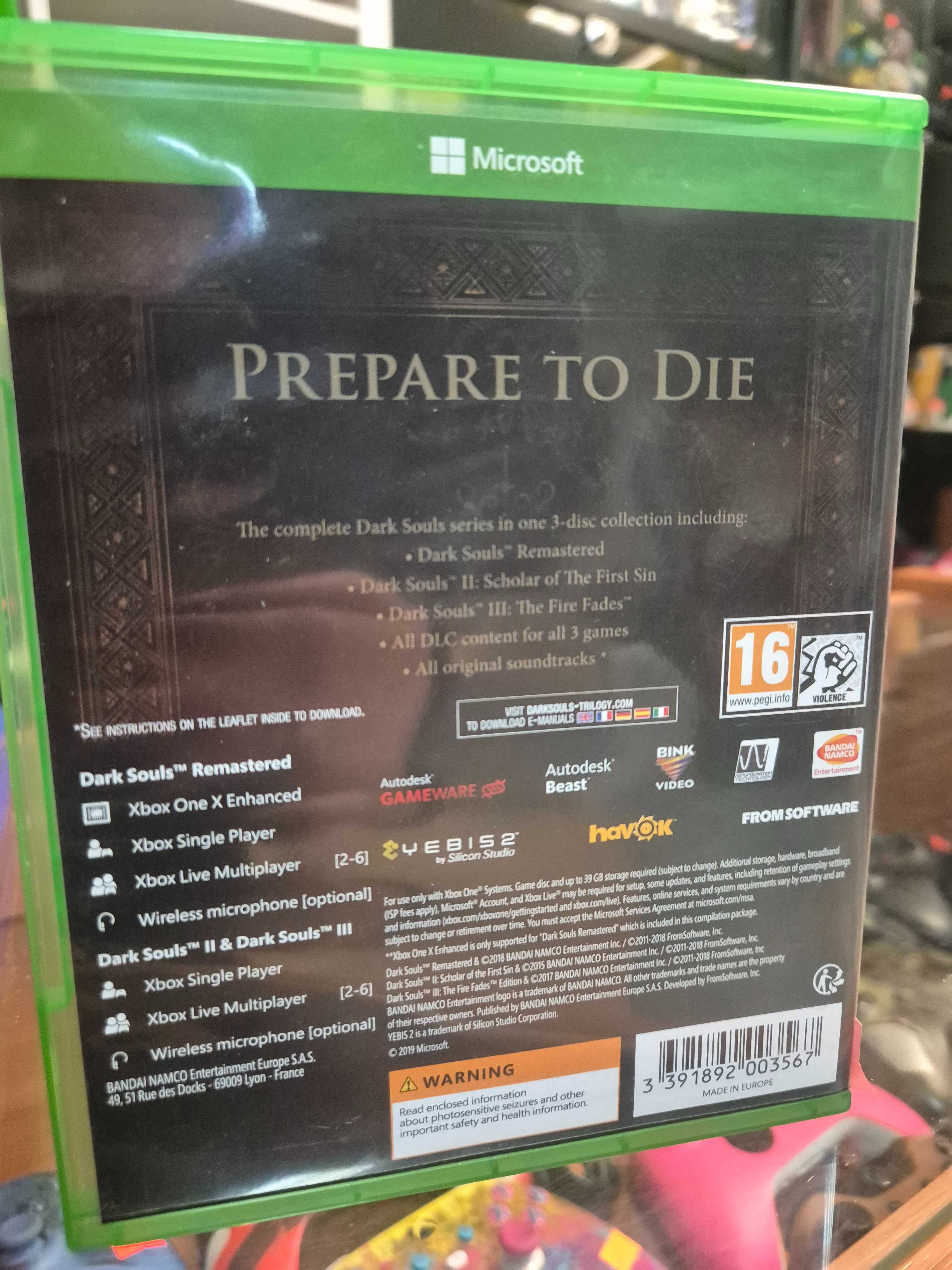 Dark Souls Trilogy Xbox One Series X 3 Gry  SklepRetroWWA