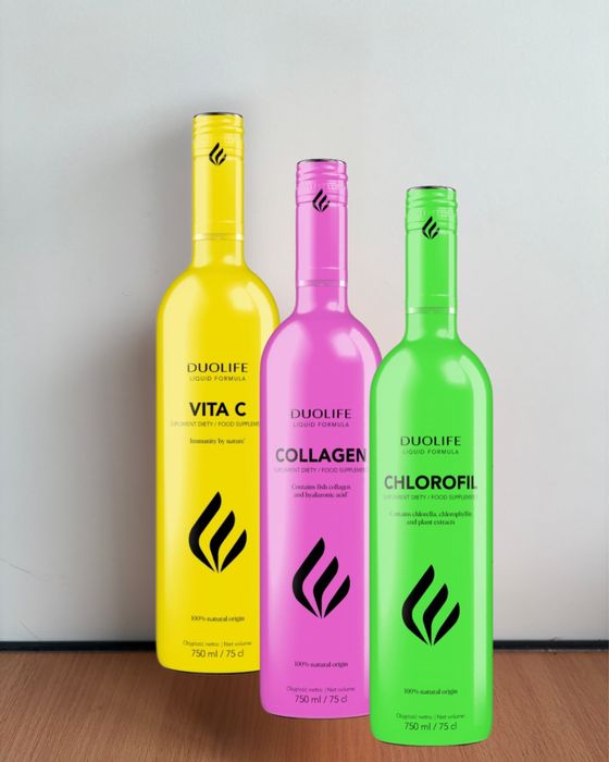 Zestaw 3 produktów DuoLife (Vita C + Collagen + Chlorofil)
