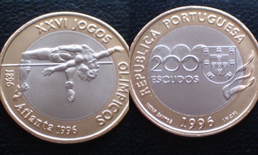 Moeda 200$00 - ATLANTA 1996 / BIMETALICA