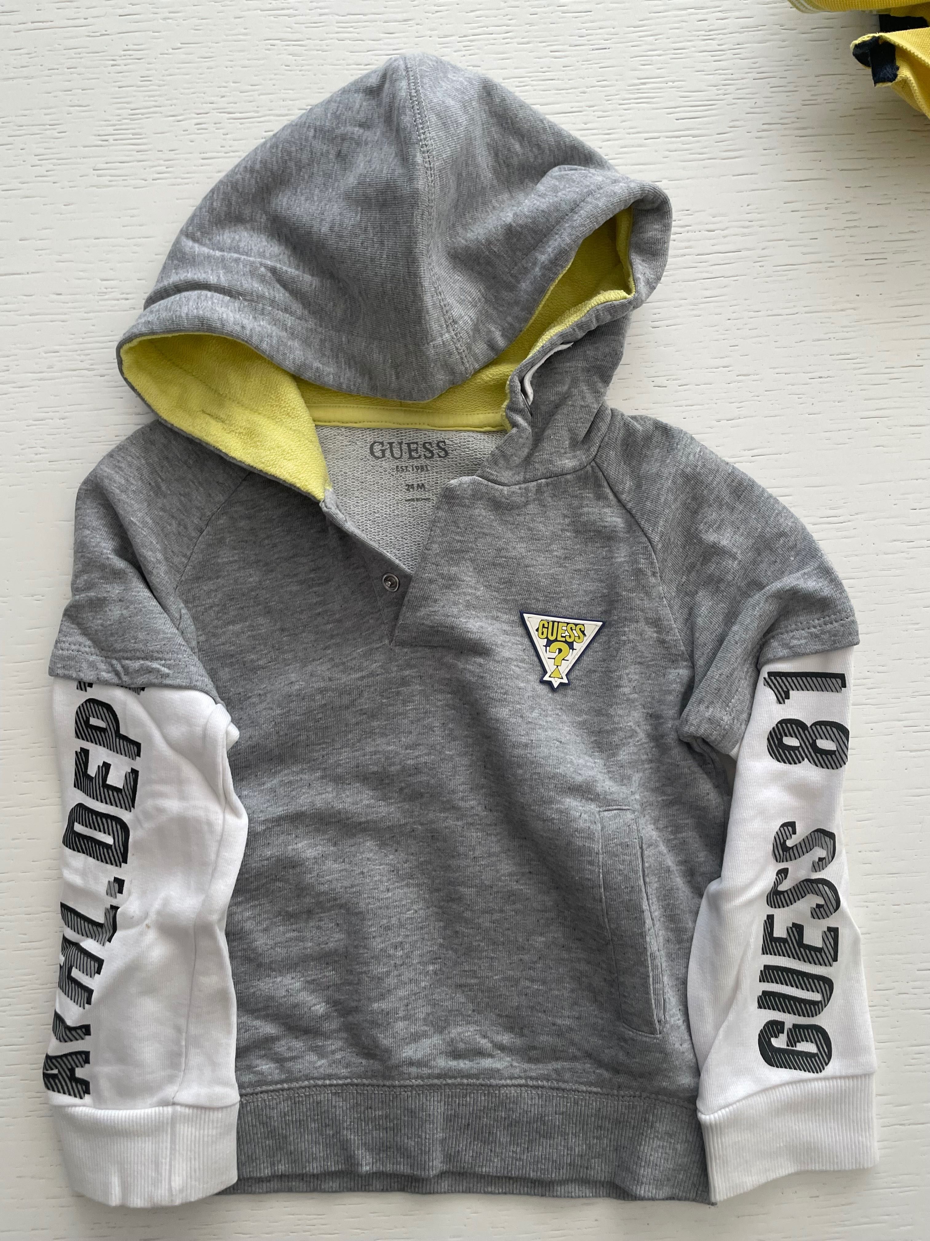 Sweat com capuz menino da guess 24m