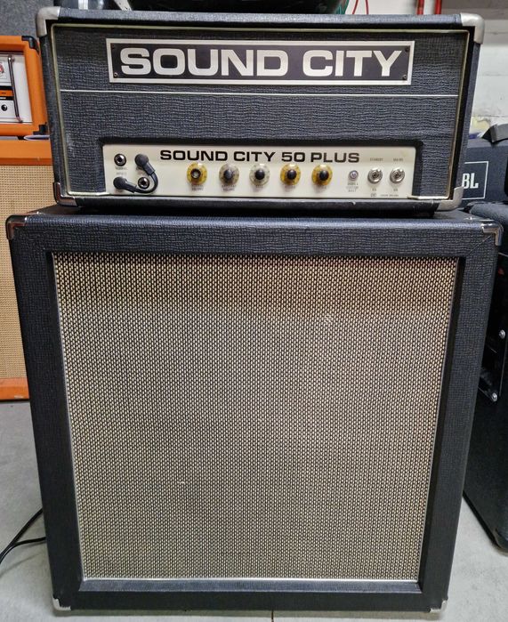 Wzmacniacz gitarowy Sound City 50+ z kolumną na 2 gł. FANE/Sound City