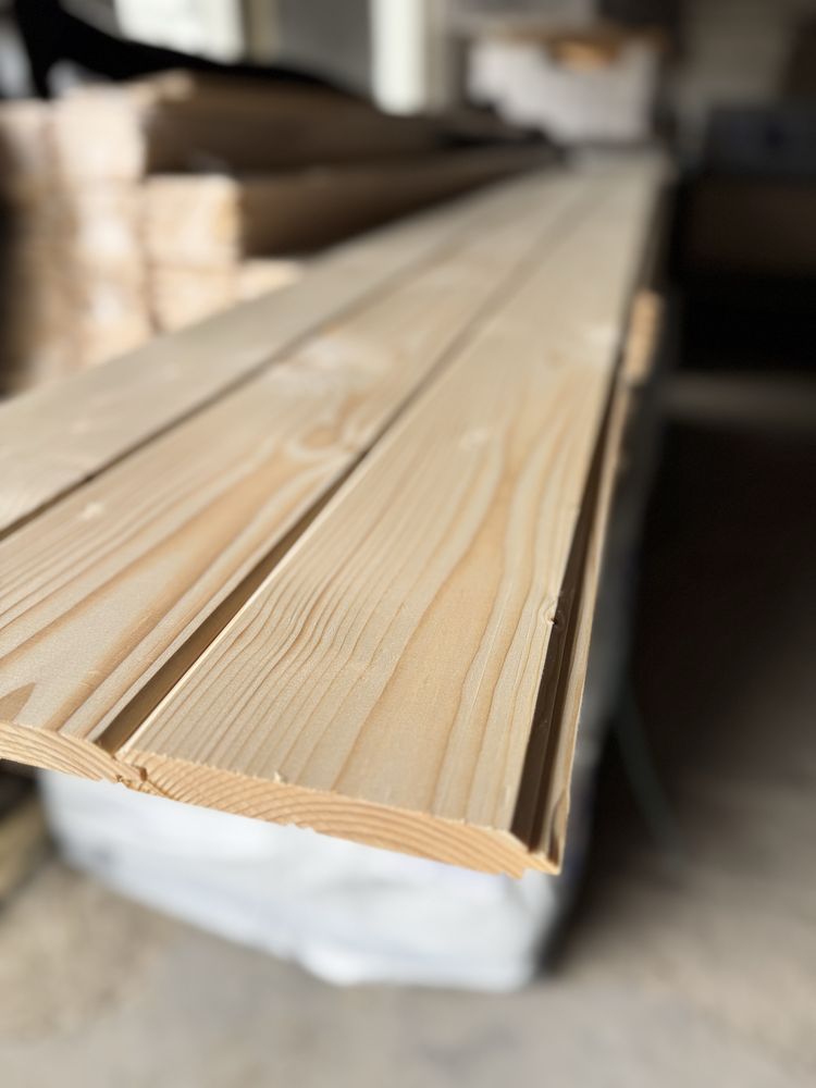 Dwustronna deska szalówka świerk 18,3 x 146 TANIO WYPRZEDAŻ faza