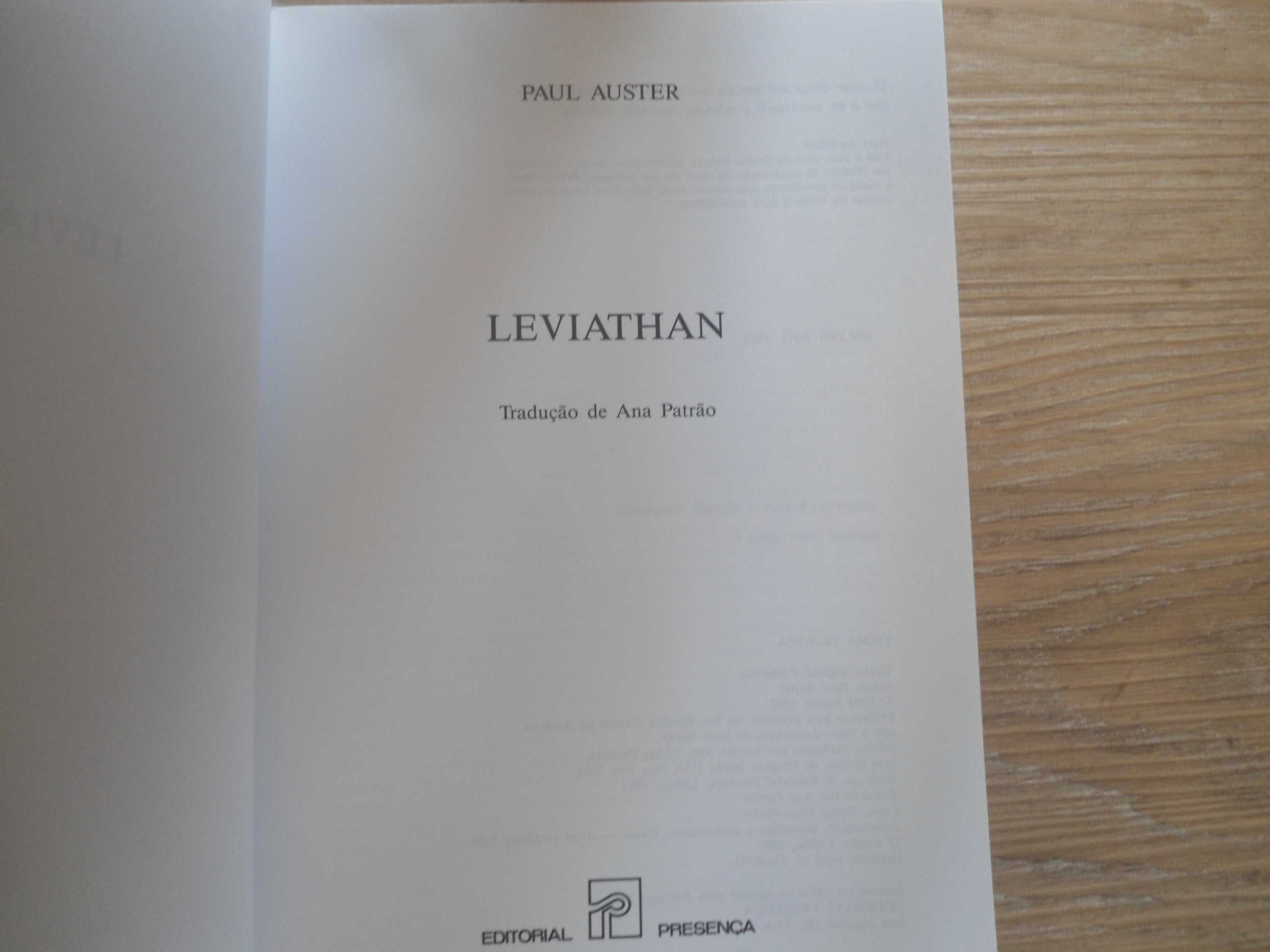 Leviathan por Paul Auster