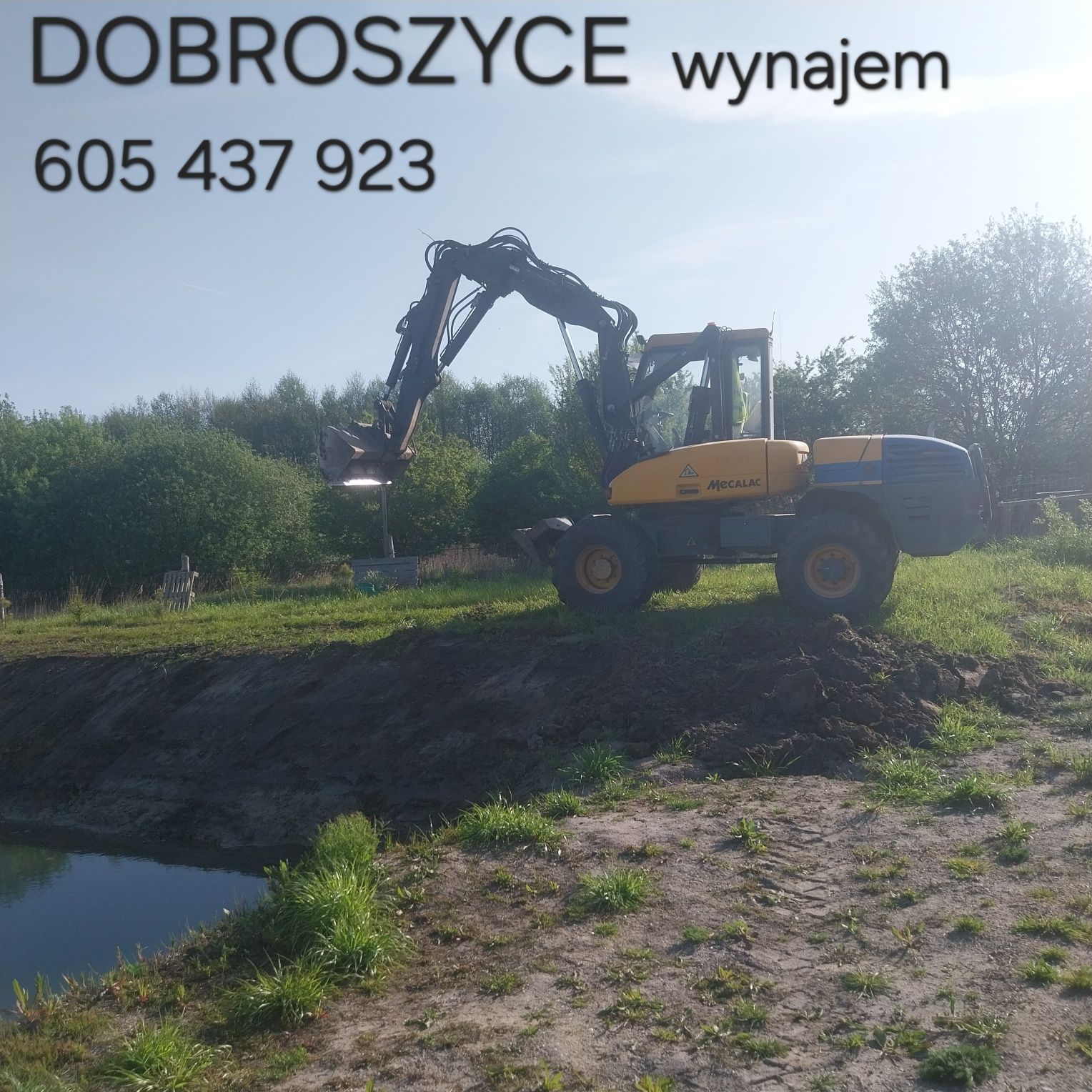 KOPARKA wynajem roboty ziemne