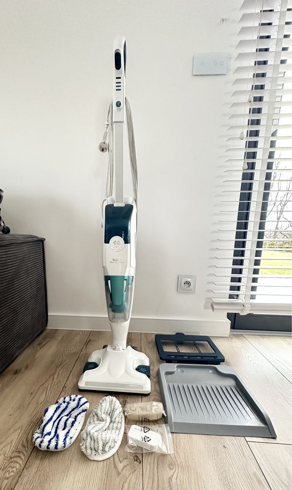 Tefal Dual Clean odkurzacz i myjka parowa 2w1