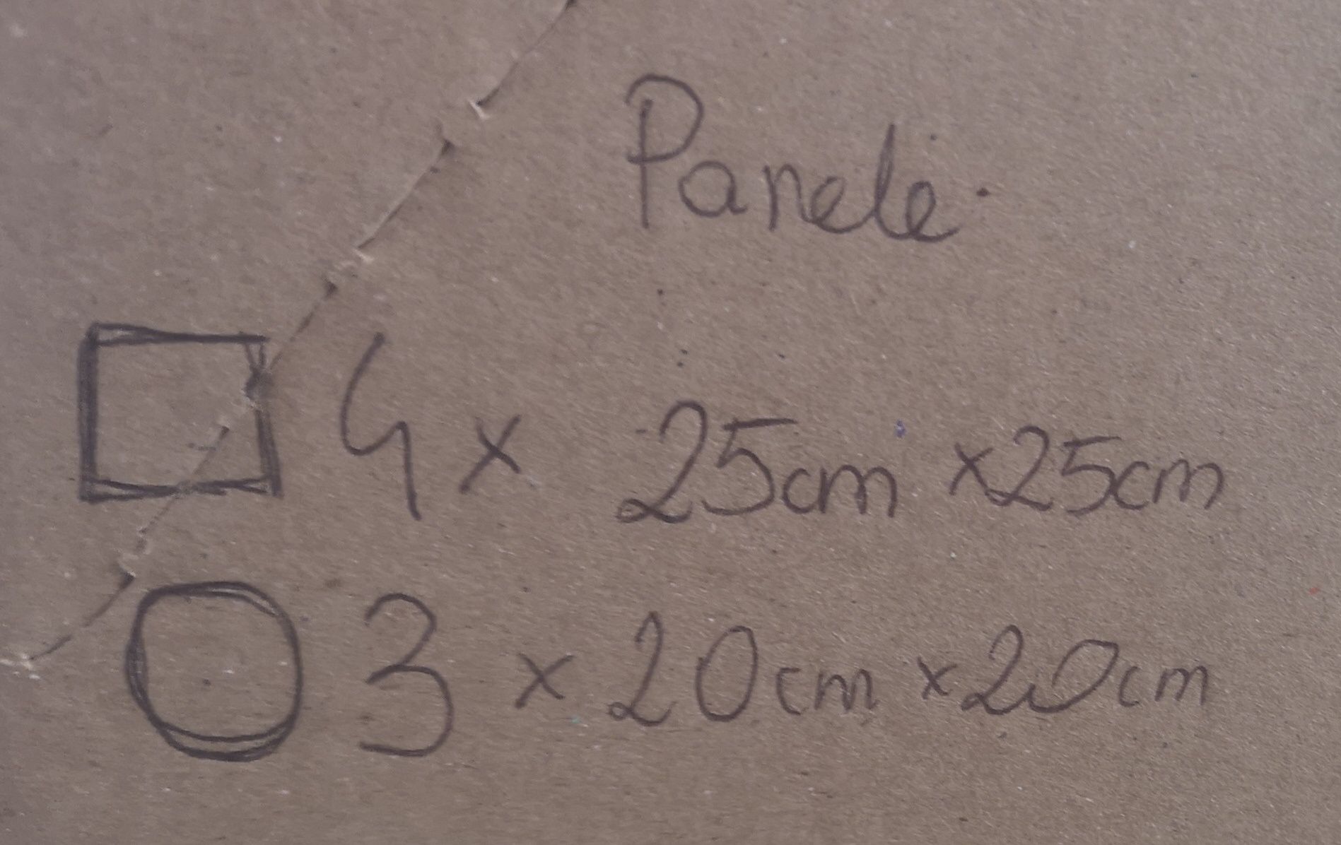 Duże Panele sensoryczne Montessori  diy 25/20cm